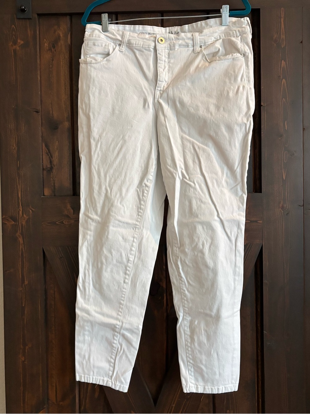 ❗️FINAL❗️Style & Co. Curvy Skinny Leg White Jeans 14 Capris